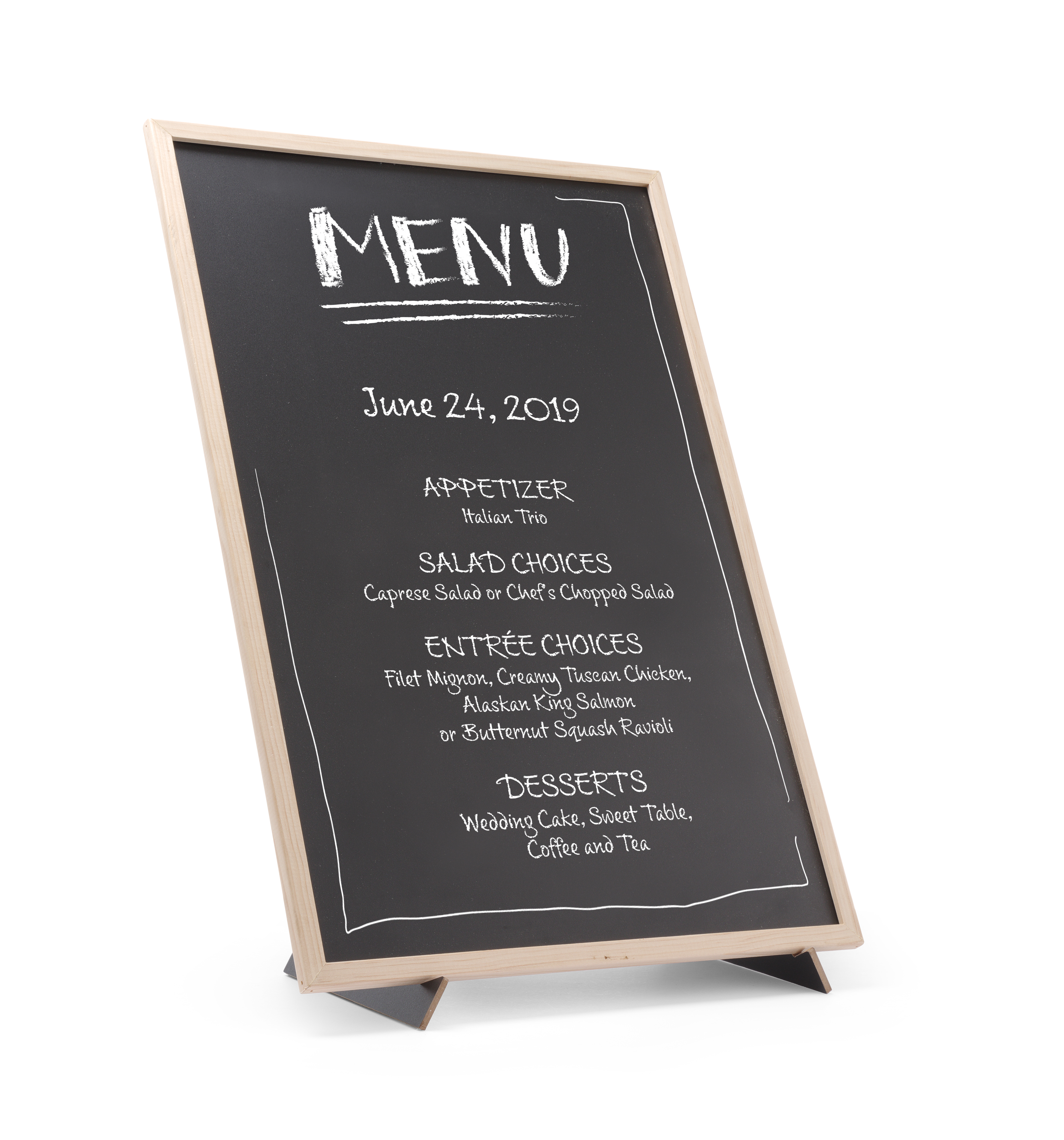 Kreidetafel mit Ständer, 400x600mm, HENDI