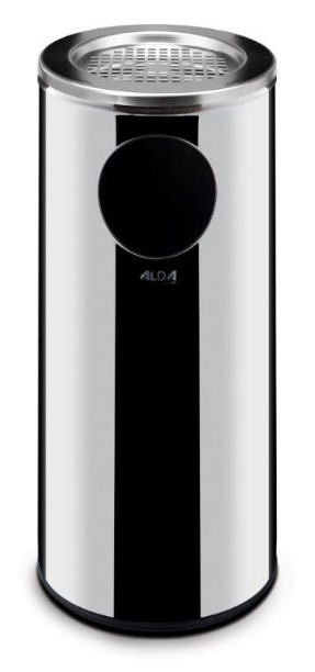 Stehaschenbecher, mit Mülleimer, 33lt, ø240xH660mm, HENDI