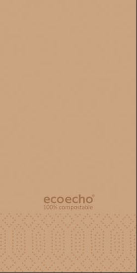 Servietten Duni Dinner, 1/8-Falz, 3-lg, 40x40cm, Natural Borwn