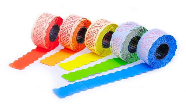 Preisetiketten, 26x12mm, gelb, permanent