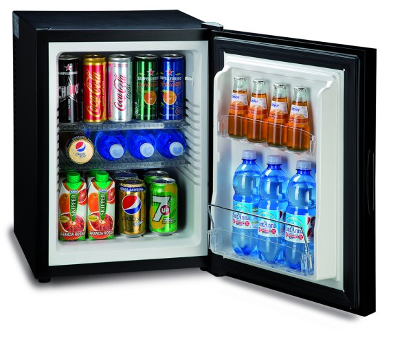 Minibar Getränkekühler 32lt, schwarz 230V, 260W/24h