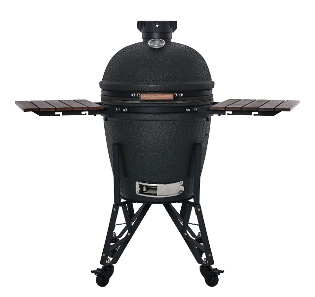 Keramik-Holzkohlegrill "The Bastard Urban L", schwarz matt, Grill ø49cm !NSV!