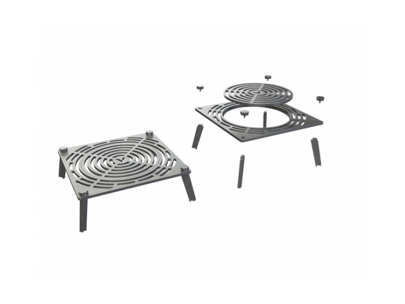 Grillrost VULCANUS Multigrid Pro910 aus Gusseisen