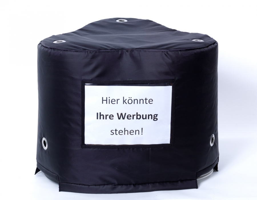 Haube für Tellerwärmer für bis zu 120 Teller -mit Folie-