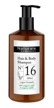 Hair&amp;Body Shampoo, Pumpspender, 300ml, Naturals REMEDIES