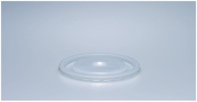 Schnappdeckel mit Kreuz ø90mm transparent PS