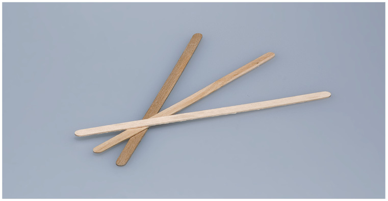 Rührstäbchen 14cm Holz braun 