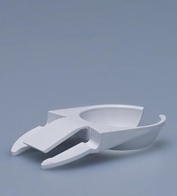 Teller-Clips weiss PS