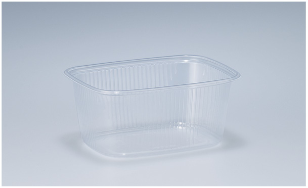 Rechteckdose, PP, 250gr, transparent, 108x78x48mm