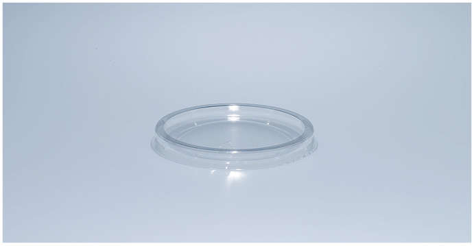 Deckel aus RPET, ø70mm, glasklar