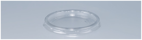 Deckel aus RPET, glasklar, ø100mm