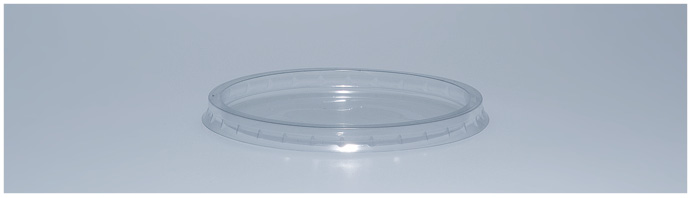 Deckel aus PS, ø105mm, glasklar !NSV!