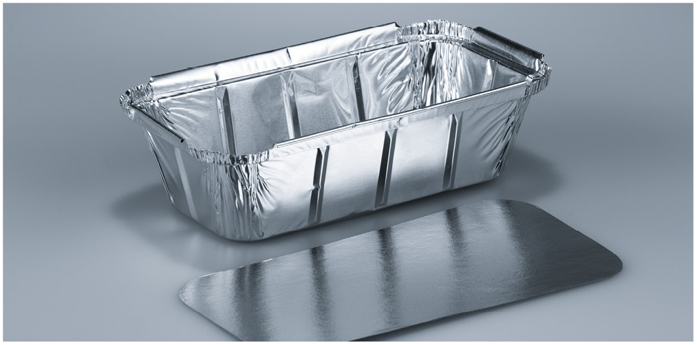Aluschale 670ml silber 201x109mm