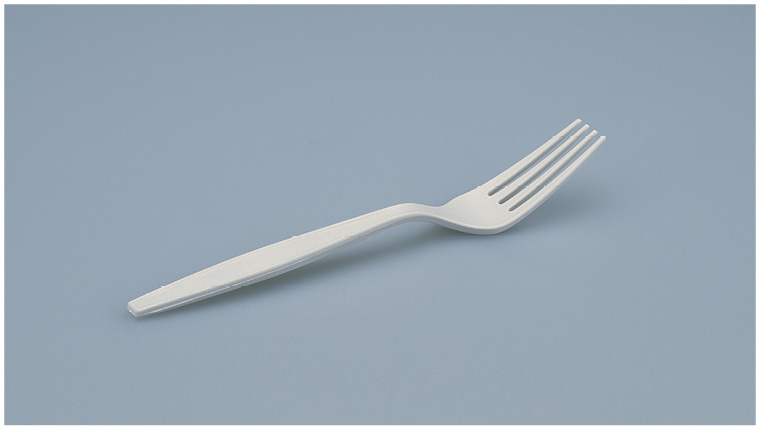 Gabel beige aus Stärke, 18.8mm