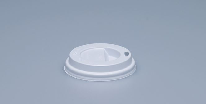 Deckel Coffee-to-Go mit Trinkloch weiss PS, ø80mm