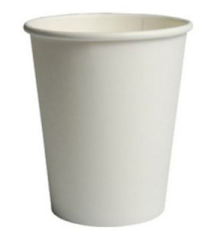 Kaffeebecher ecoecho 2.4dl neutral weiss, PLA - Biokunststoff beschichtet