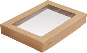 Viking ecoecho® Brick Deckel mit Fenster, braun, 200x140x30mm