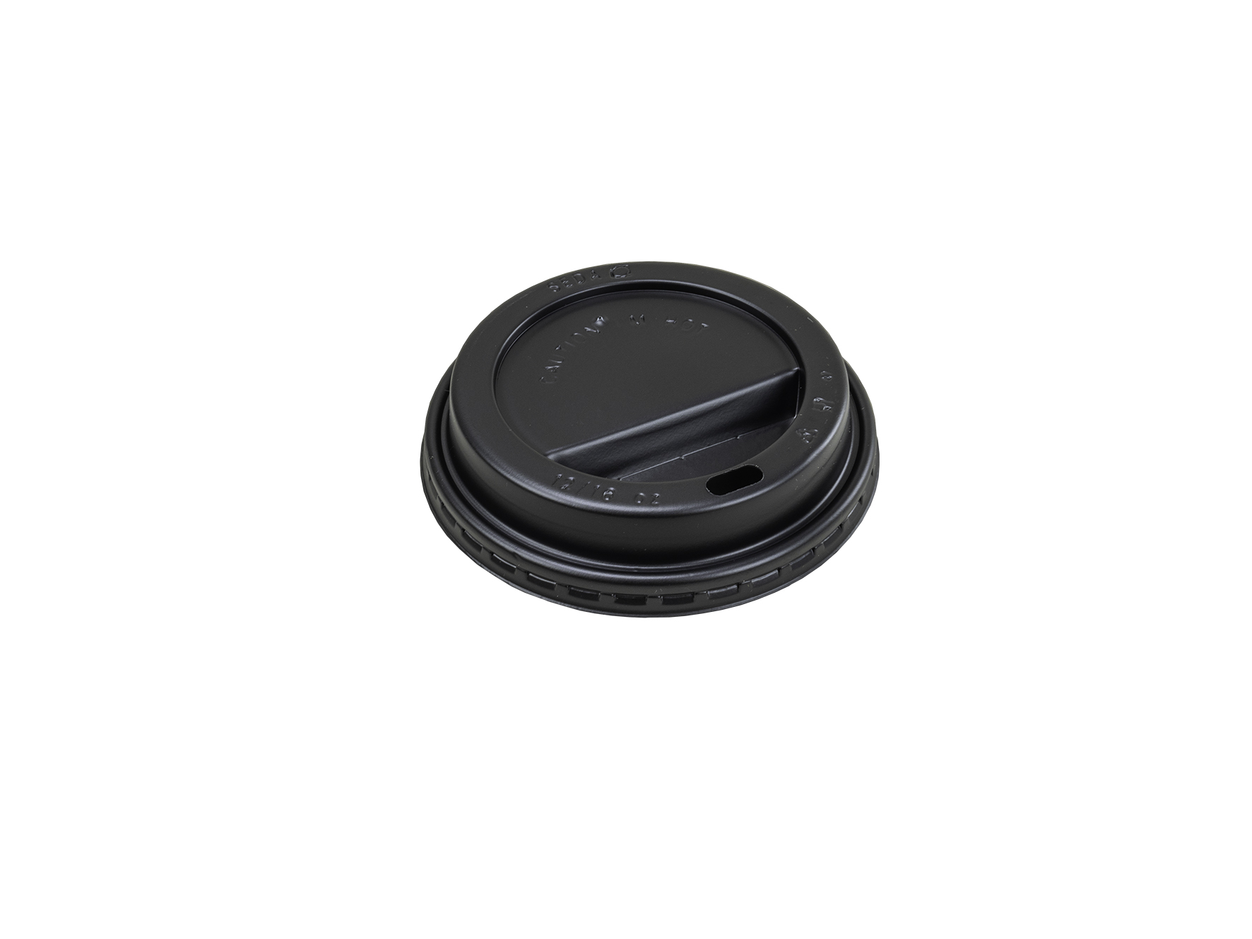 Deckel Coffee-to-Go mit Trinkloch schwarz PS, ø90mm