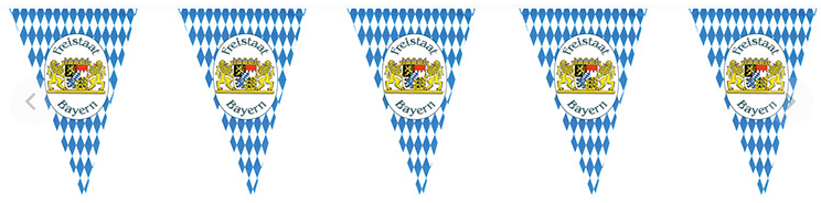 Biergarten-Transparent BAYERN 18x40cm
