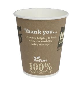 Kaffeebecher Coffee-to-Go aus Karton 2dl, ø80mm