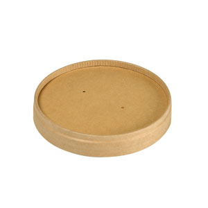 Deckel Ronda Short, Karton/PLA, braun, für 240/360ml
