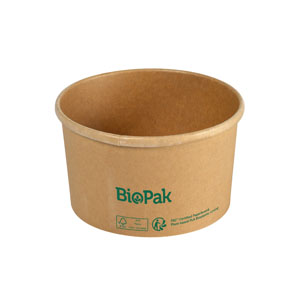 Bowl Ronda Slim, Karton/PLA, braun, 550ml