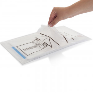 Flachbeutel im Dispenser 200x350mm, LDPE, tr.