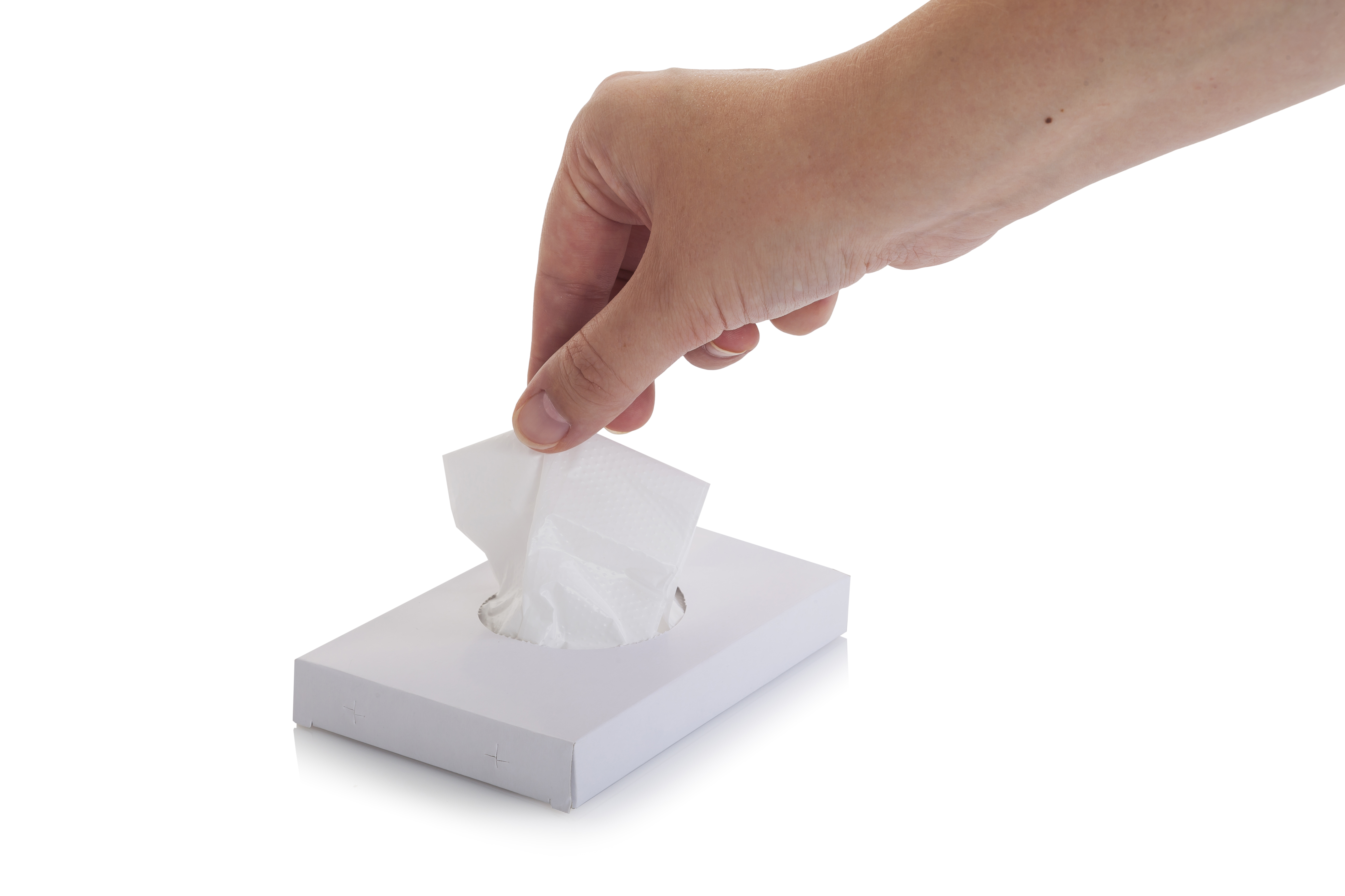 Hygienebeutel im Dispenser, HDPE, opak weiss