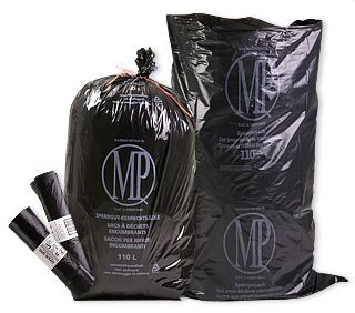 Kehrichtsack 110l B-Qualität, opak schwarz, LD RA