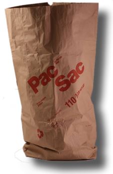 Kehrichtsack 110l Papier braun bedruckt