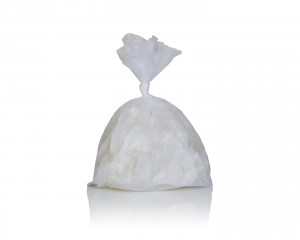 Verbandswagenbeutel INS, HDPE, gerollt, opak weiss