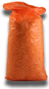 Wäschesäcke HDPE, opak orange