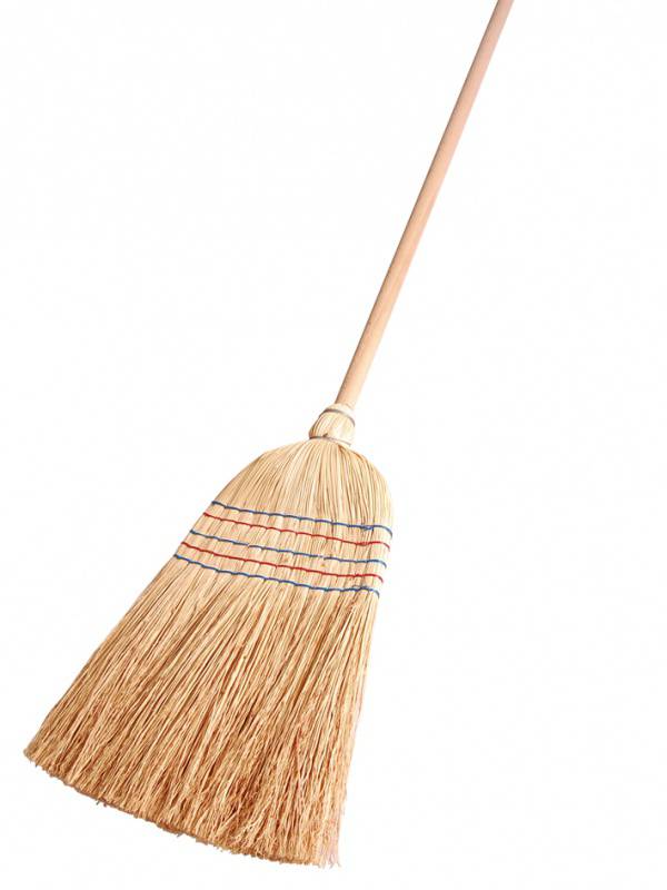 Reisbesen 5-Band, heller Buchenholzstiel ca. 950g