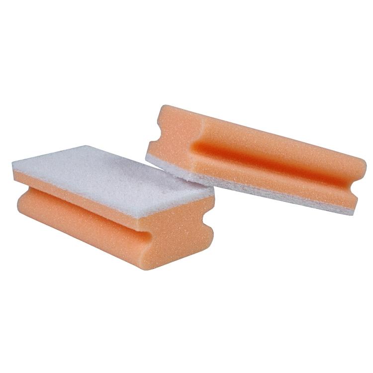Schwämme Soft orange/weiss, 15x7.5x4.5cm