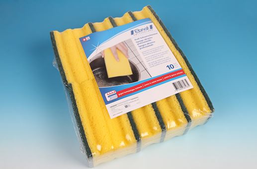 Pad-Schwämme, gelb/grün, 14x8x4cm