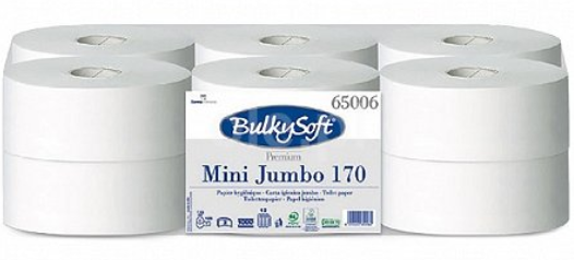 Toilettenpapier Mini-Jumborollen, BulkySoft, 2-lg, ø19cm