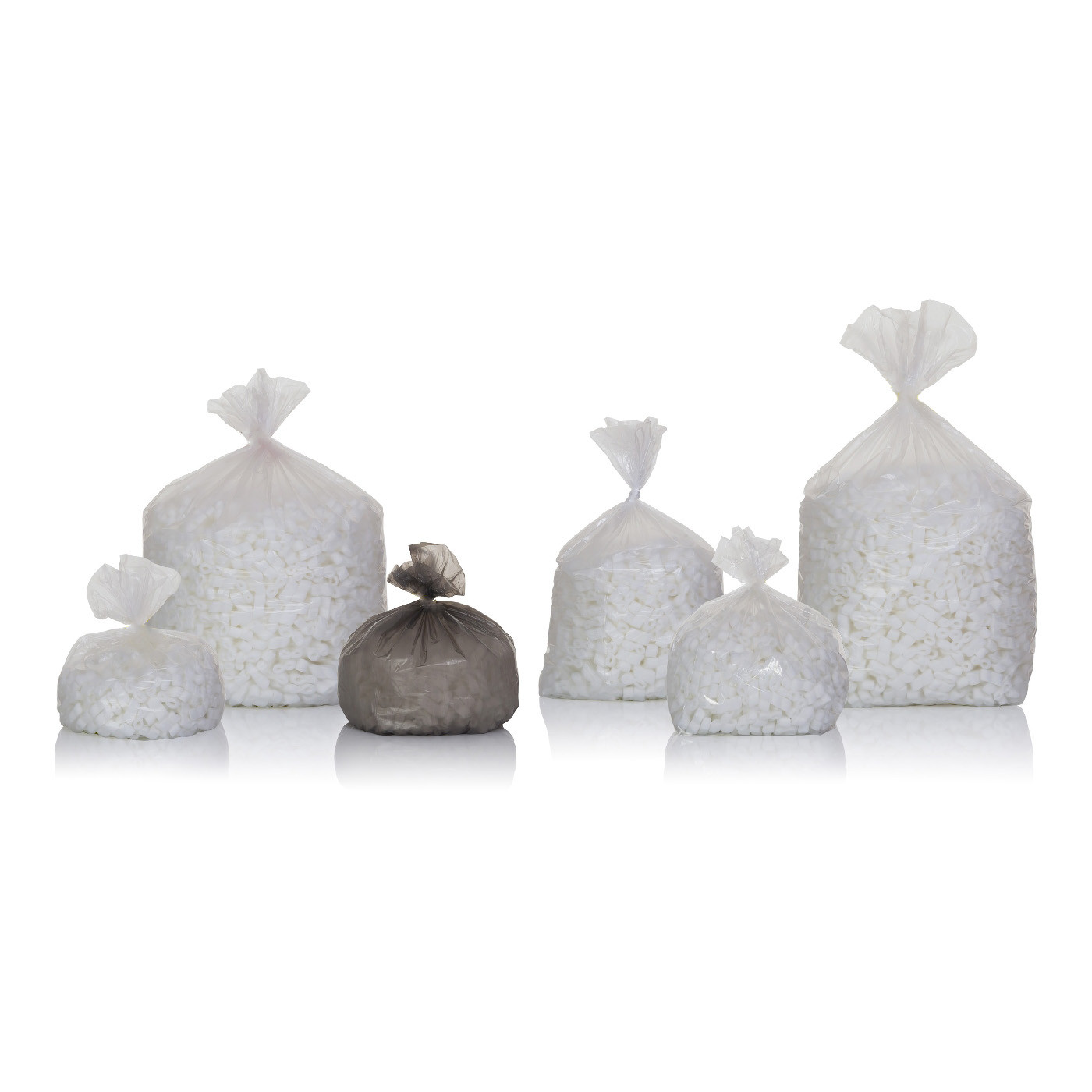 Mehrzweckbeutel 28-35l, HD/LLD Mix, transparent, Z-Falz