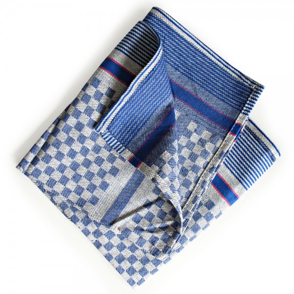 Gruben-Handtuch Baumwolle blau 50x90cm