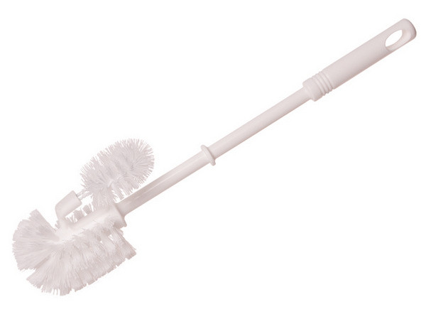 WC-Besen mit Randreiniger weiss, ø75mm