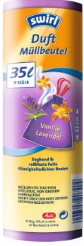 Duft-Müllbeutel mit Zugband Lavendel-Vanille, 35lt !NSV!