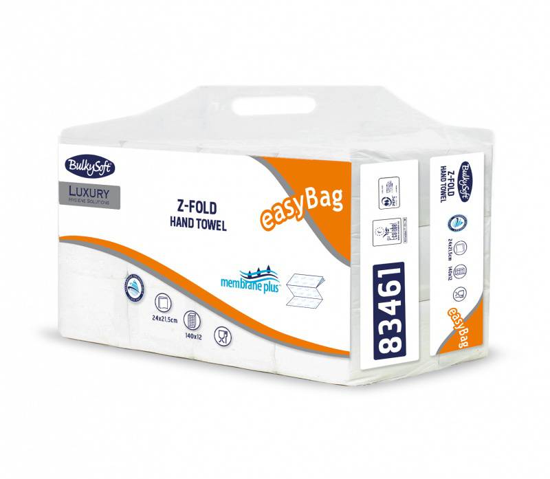 Papierhandtücher BulkySoft Membrane light, Z-Falz, 3-lg