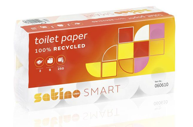 Toilettenpapier neutral, 3-lg, 250 Blatt à 11cm, weiss