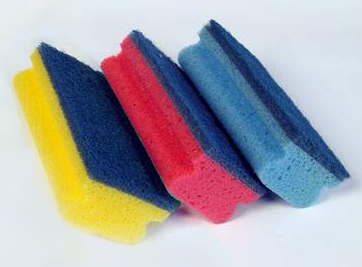 Pad-Schwämme 3M Scotch-Brite, blau/blau 8x15.4x4.8cm