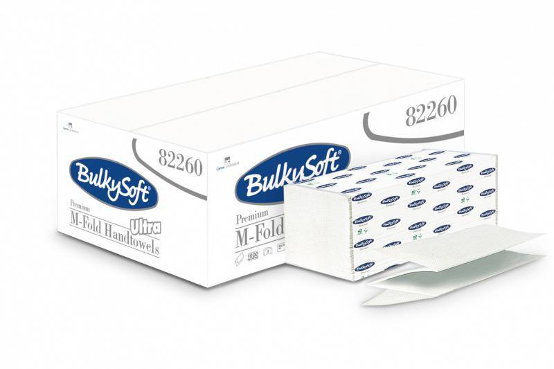 Papierhandtücher BulkySoft M-Ultra, M-Falz, 100%
