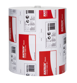 Papierhandtuchrollen KATRIN M2, 2-lg weiss 160lfm