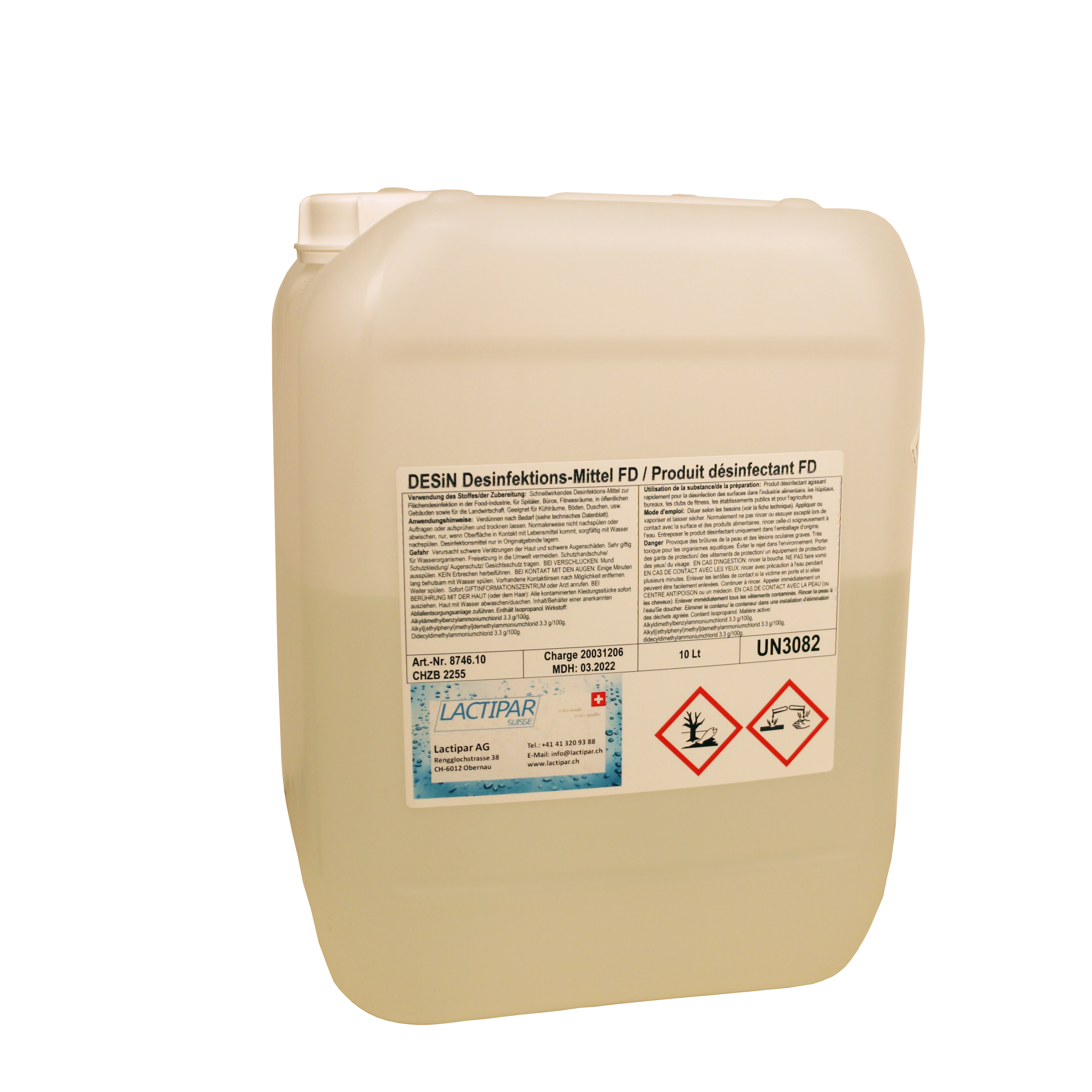 Desin FD Flächendesinfektion 10lt, gelblich
