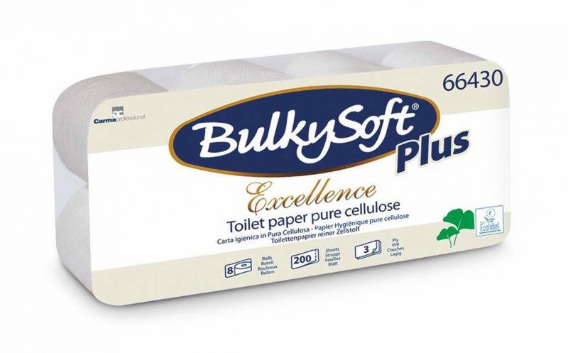 Toilettenpapier BulkySoft, 3-lg, 250 Blatt à 11.5cm