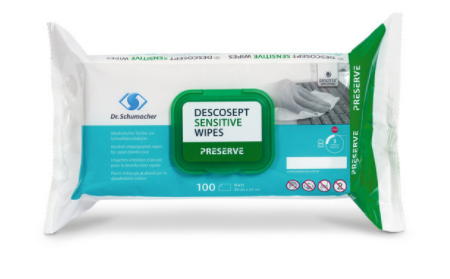 Desinfektionstücher Descosept Sensitive Wipes im Softpack