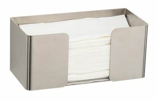 Papierhandtuchspender freistehend 1.5mm Edelstahl matt
