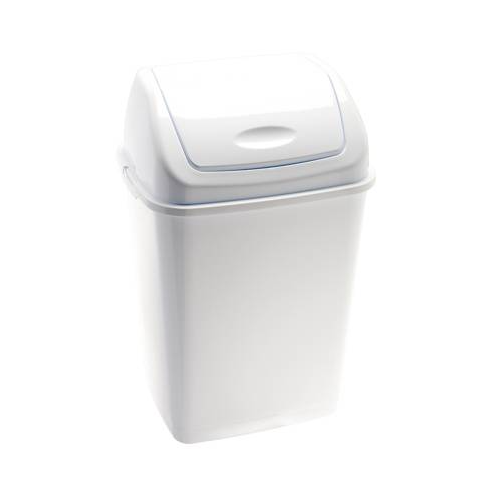 Abfalleimer Essentia 35lt mit Schenkdeckel weiss